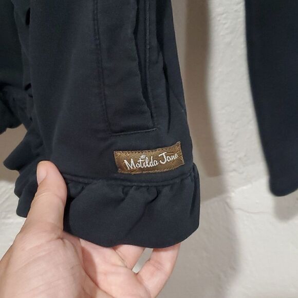 Matilda Jane All is Calm Jacket with Moto Style Snaps in Black Size S - Picture 4 of 14